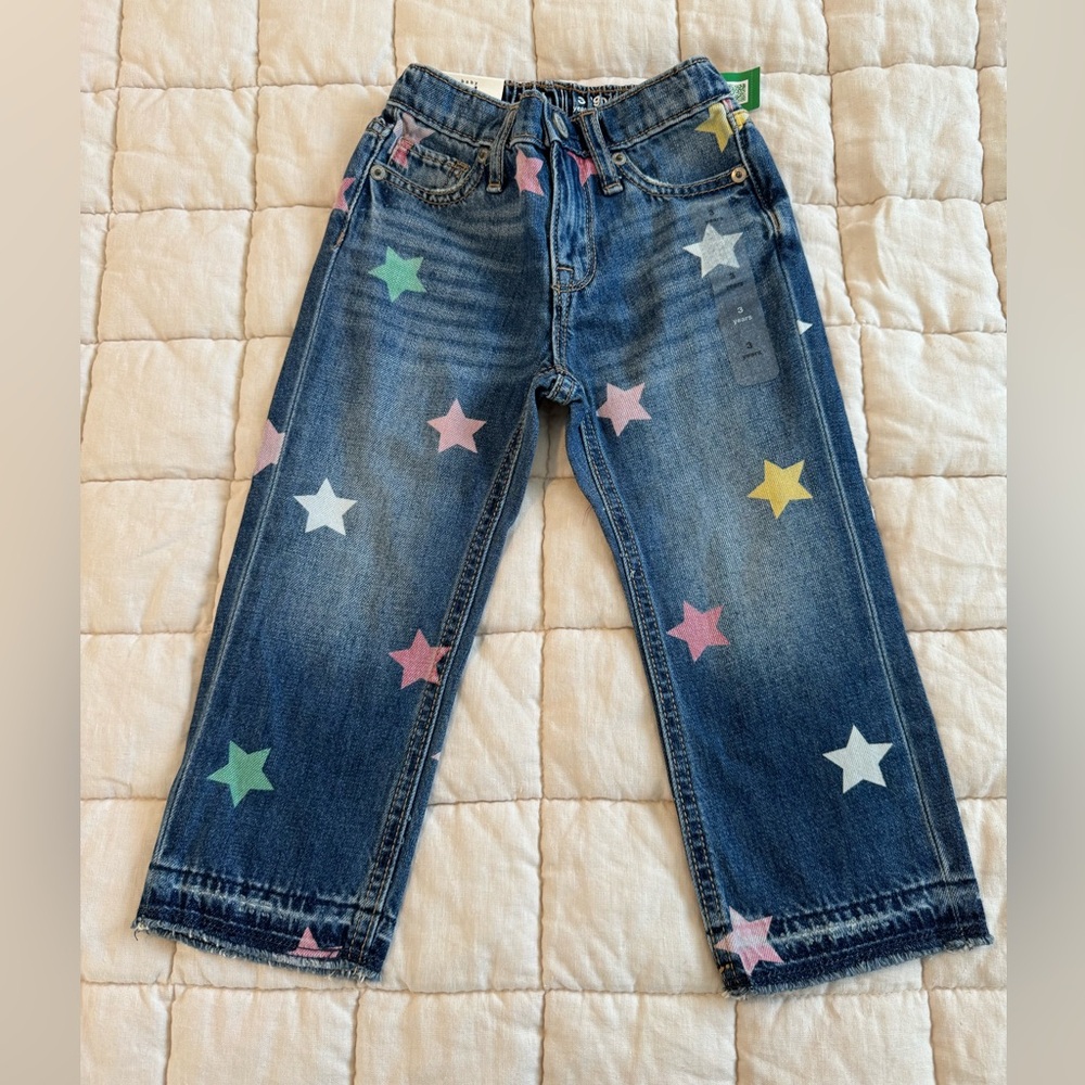 NWT Gap Kids toddler girl jeans with star detail
